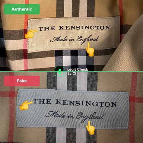 burberry brit fake vs real|Burberry trench authenticity check.